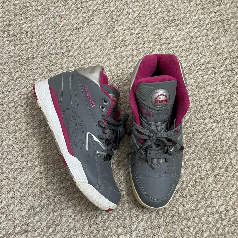 Reebok The Pump Sneakers Gray Pink Pye 10.5